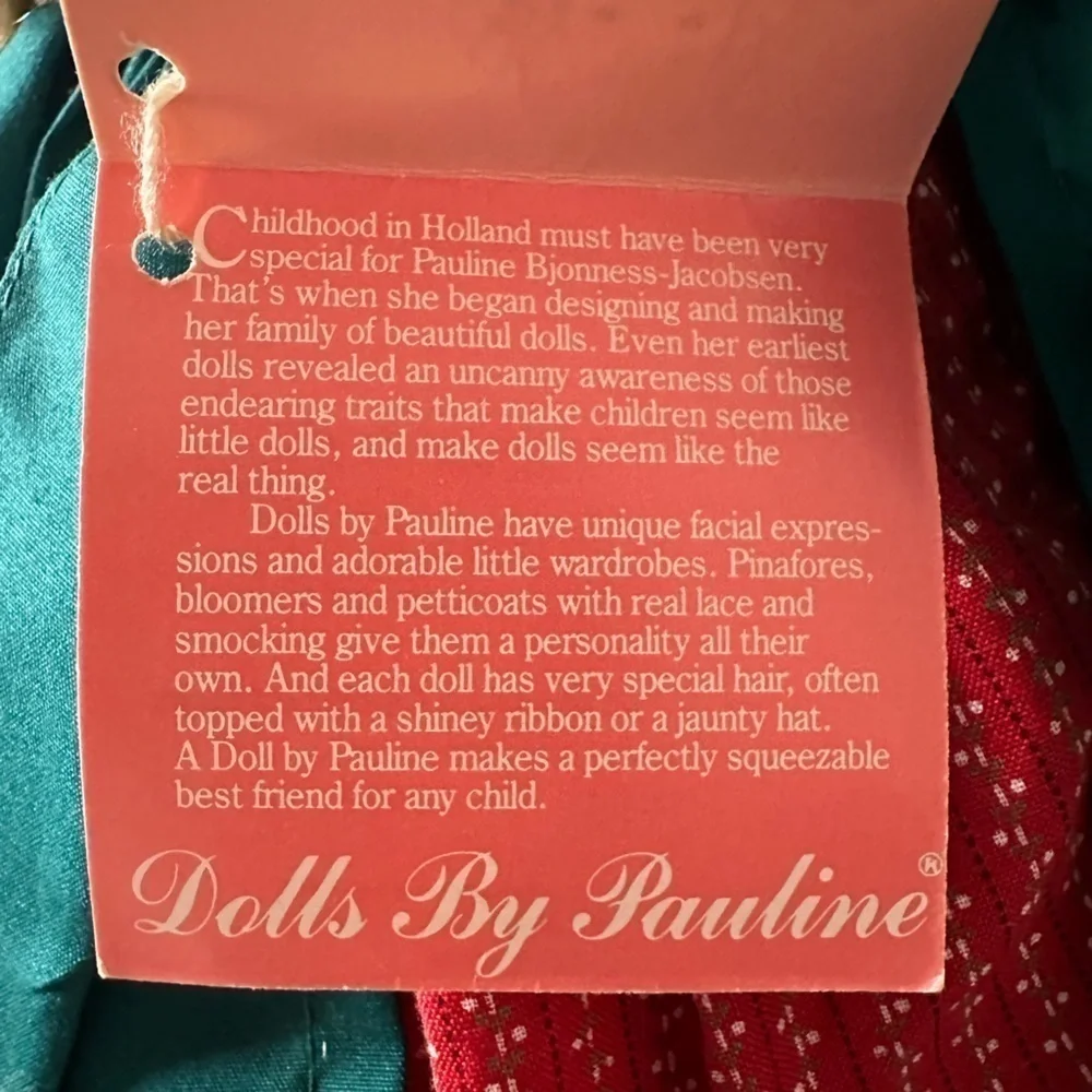 Pauline Dolls Vintage Christmas 1988 Limited Edition